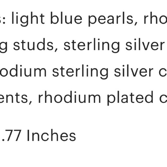 Blue pearl bracelet and earrings - Picture 16 of 16